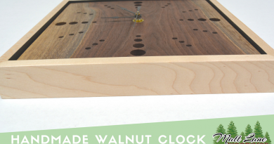 Handmade Walnut Clock